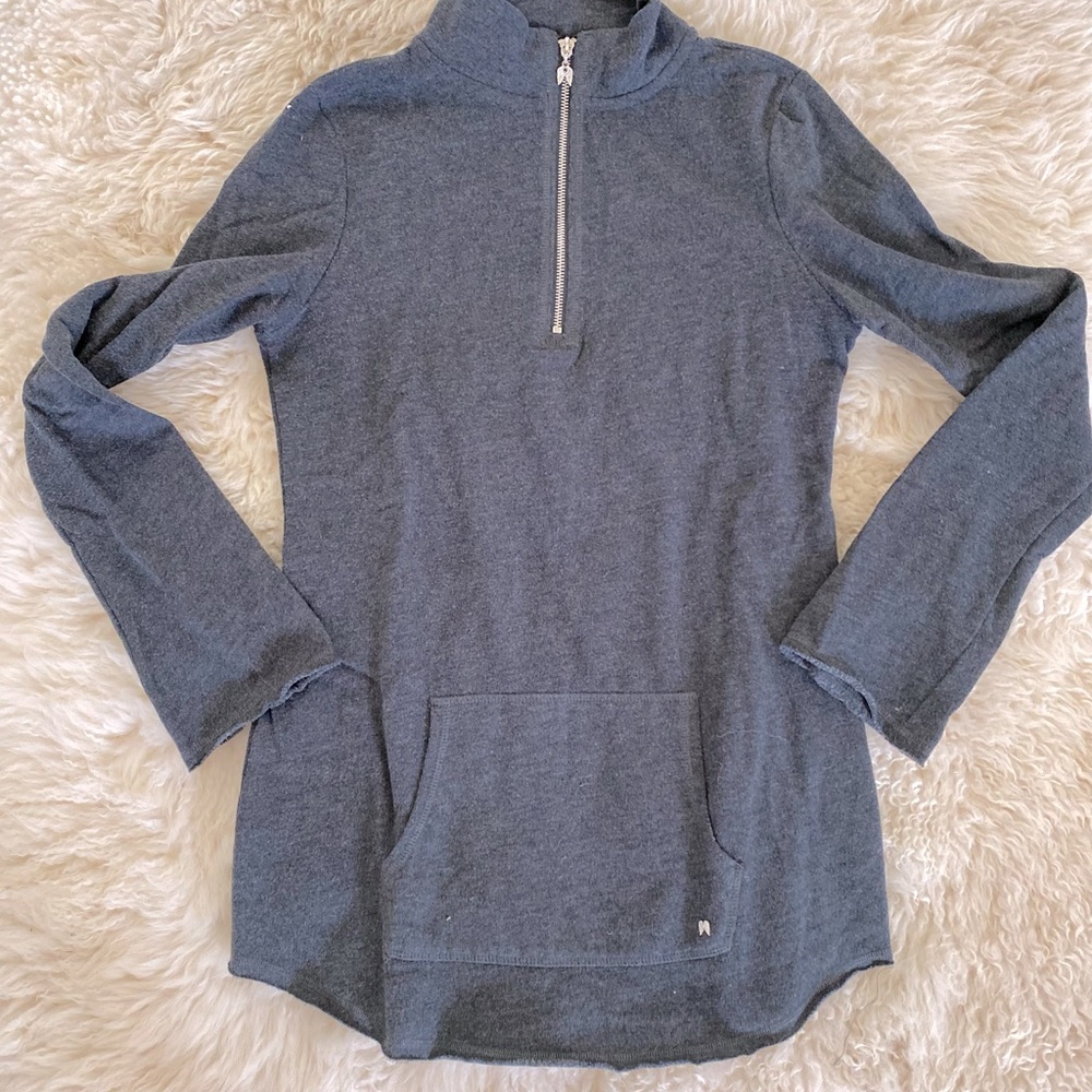Victoria Secret Quarter Zip Tunic sz M